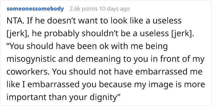 Woman Who Works A Full-Time Job Gets Called "Housewife" By Her Husband, Laughs Hysterically, "Embarrasses" Him In Front Of Coworkers