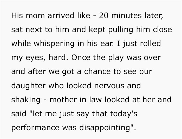 MIL Keeps Criticizing Daughter&rsquo;s Performances Right To Her Face, Family Drama Ensues When Mom Tells Husband To Stop Inviting Her