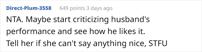 MIL Keeps Criticizing Daughter&rsquo;s Performances Right To Her Face, Family Drama Ensues When Mom Tells Husband To Stop Inviting Her
