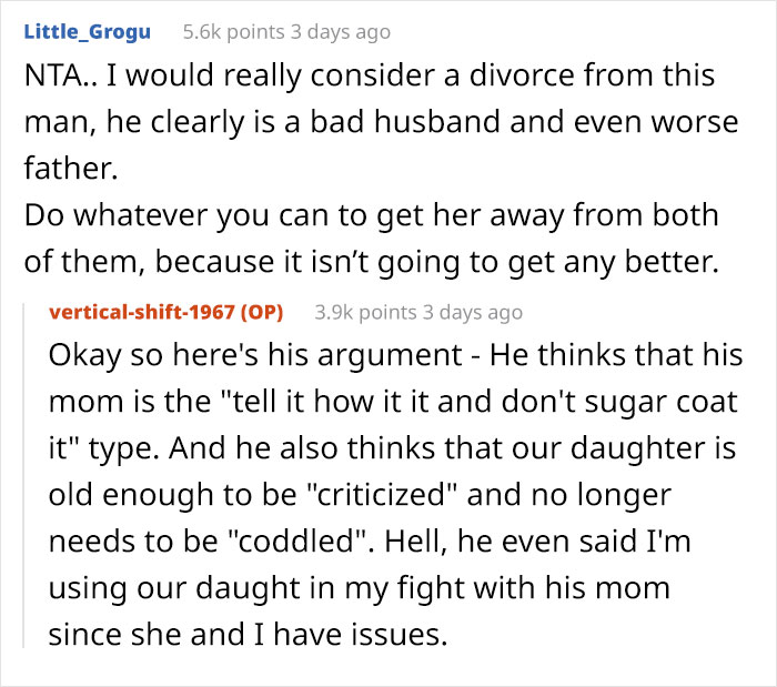 MIL Keeps Criticizing Daughter&rsquo;s Performances Right To Her Face, Family Drama Ensues When Mom Tells Husband To Stop Inviting Her