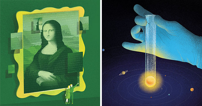 Lithuanian Artists Expose The Flaws Of Today’s Society And Complicated Scientific Ideas In Thought-Provoking Illustrations (16 Pics)