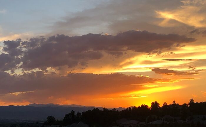 Castle Rock, Colorado - Mountain Sunset