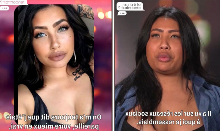 "He Saw How I Look On Social Media" / "Everybody Tells Me I'm The Same, Or Even Better Irl"