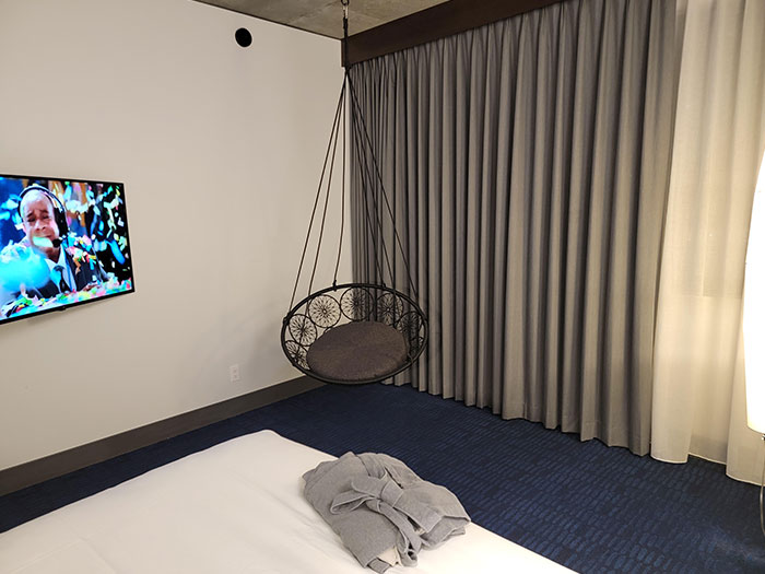 My Hotel Room Has A Swing