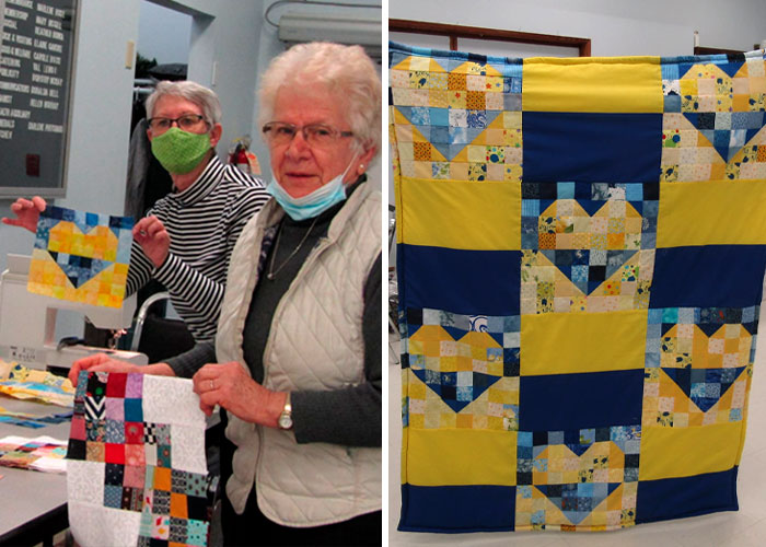 “Welcome To Canada. We Care”: Volunteers Craft Over 300 Quilts For Ukrainian Refugees