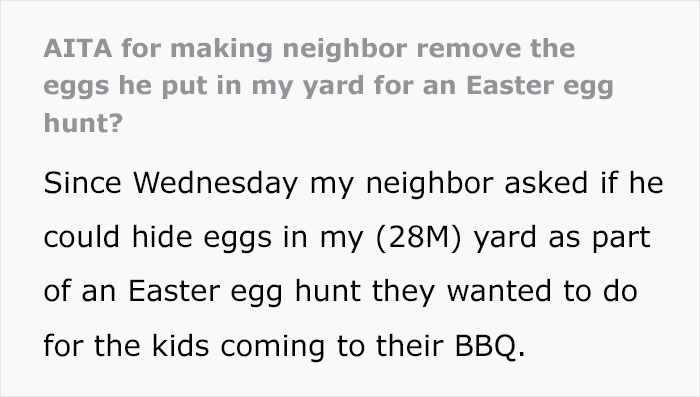 Guy Told His Neighbor He Can't Hide Easter Eggs In His Backyard, Neighbor Tries To Do It Anyway