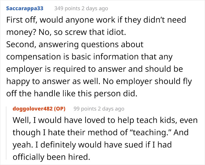 "Your Priority Is Only Pay": New Hire Asks About Pay, Manager Tells Him To Not Come In "Your Priority Is Only Pay": New Hire Asks About Pay, Manager Tells Him To Not Come In