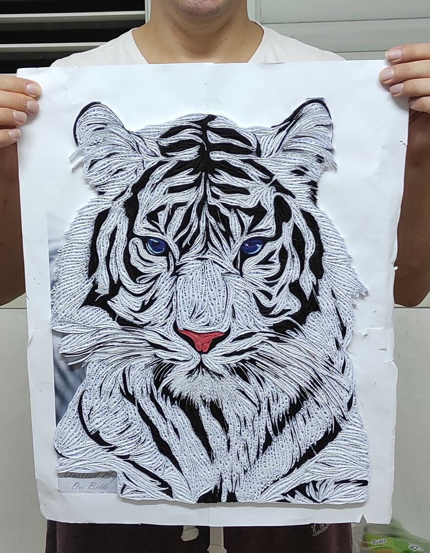 My Bengal Tiger - 3D Paper Art (Quilling)