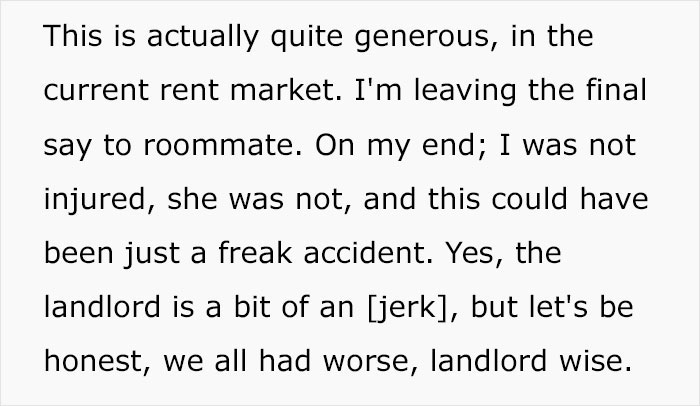 "Stop Complaining About Your Neighbors": Guy Maliciously Complies To Landlord's Request, Waits Until Neighbor Falls Through The Ceiling