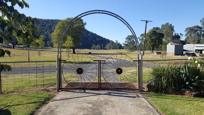 I'm Fairly Sure Dad Has Never Watched A Single Episode Of The Simpsons Or Futurama, Yet This Gate Of His, Conjures Up Both Homer And Bender