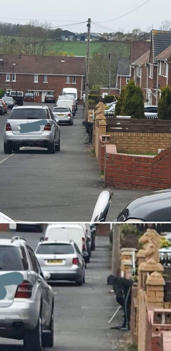 So I Came Out The House At 5 This Morning And I Saw This Bloke Leaning On A Wall With A Walking Stick I Thought He Must Be Out Of Breath