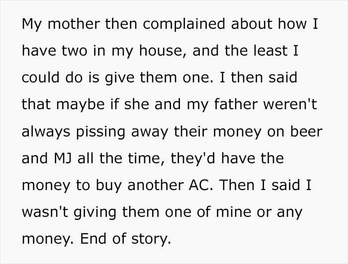 Guy Teaches His Narcissistic Parents A Lesson After They Demand He Trade Houses And Steal His Air Conditioners When He Refuses