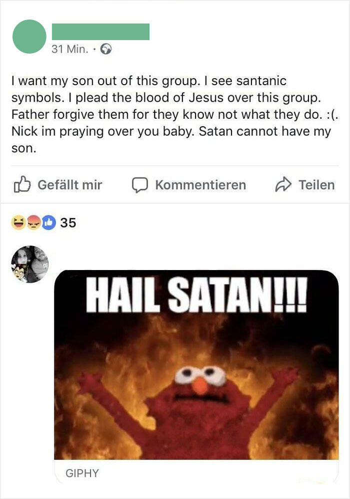 This Mom On Her Son's Account In A Goth Group