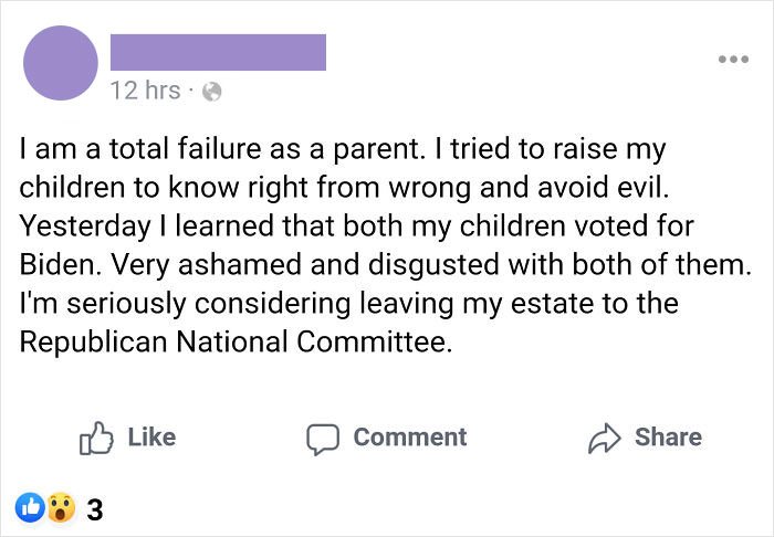 What Sort Of Parent Says They're Ashamed And Disgusted With Their Children? This Sort