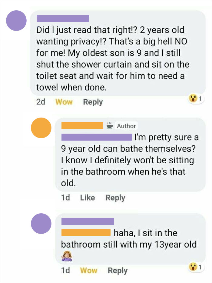 Mom Sits In The Bathroom While Her 13 Year Old Showers