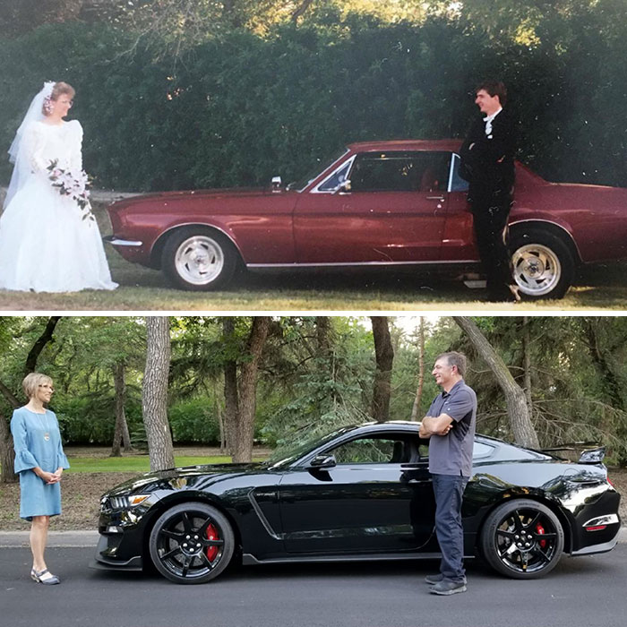 My Mom And Dad Recently Celebrated Their 25th Wedding Anniversary And Decided To Re-Create One Of Their Wedding Photos
