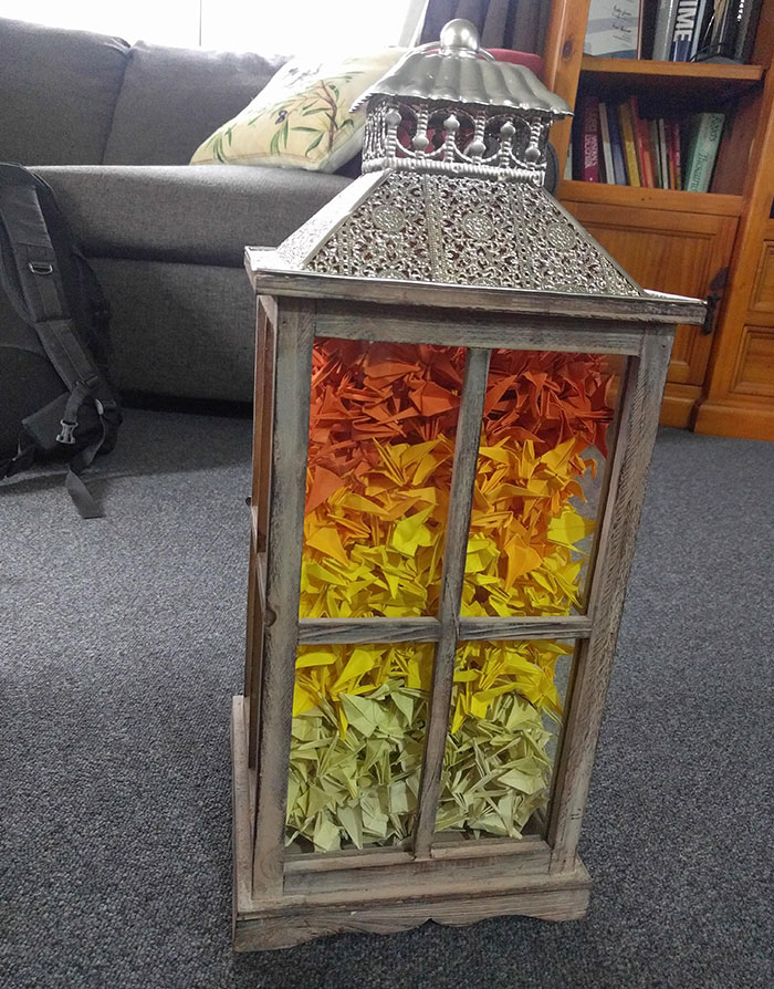 I Folded 1000 Paper Cranes For My Wife For Our First Wedding Anniversary