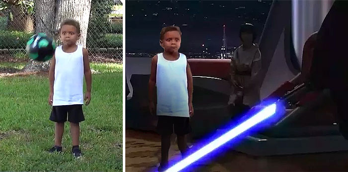 A Kid That's About To Get Hit In The Face With A Soccer Ball