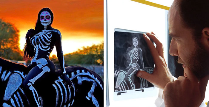 Mexican Death Maiden On A Horse