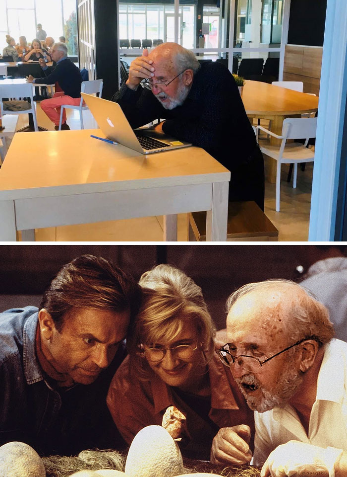 Michel Mayor Realizing He Just Won The Nobel Prize In Physics