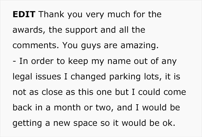 Sick And Tired Of Someone Using Their Parking Space, This Guy Locks The Stranger's Bike And Notes Start Arriving