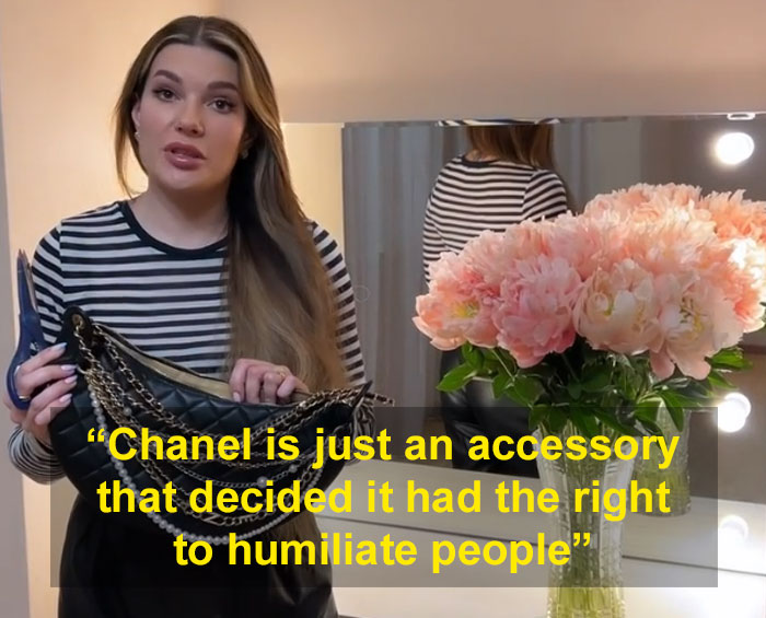 Russian Influencers Are Destroying Chanel Bags In Protest Of Sales Ban, The Internet Puts Them In Place By Reminding About The War That's Still Going On