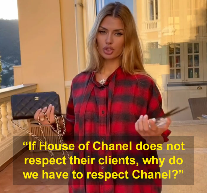 Russian Influencers Are Destroying Chanel Bags In Protest Of Sales Ban, The Internet Puts Them In Place By Reminding About The War That's Still Going On