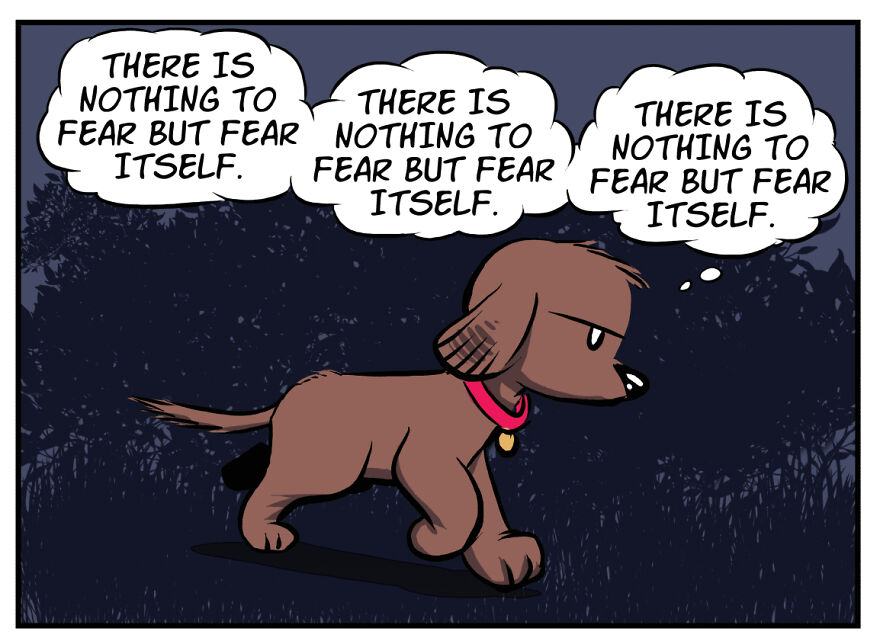 My Comics About My Scaredy Cat Rescue Dogs