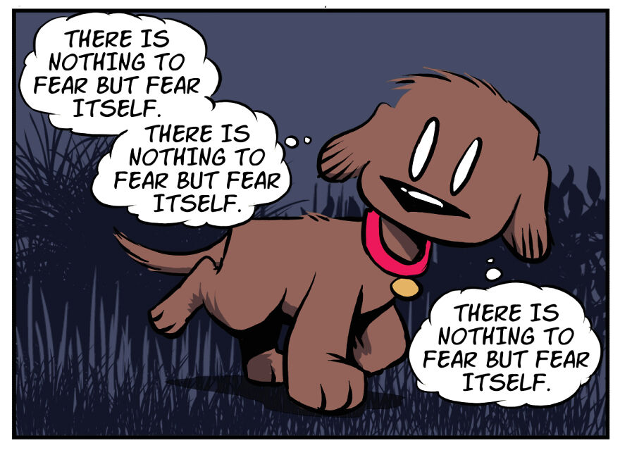 My Comics About My Scaredy Cat Rescue Dogs