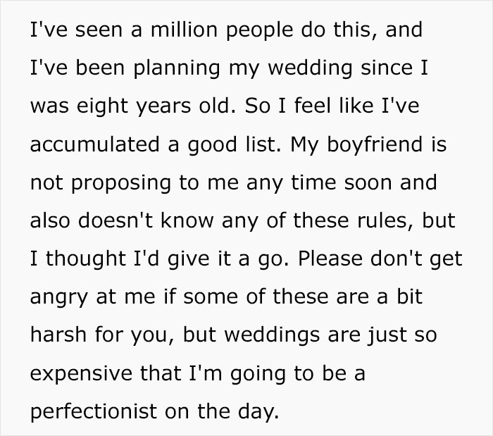 "No Boring People": Woman Goes Viral For Listing 13 Rules For Guests At Her Future Wedding