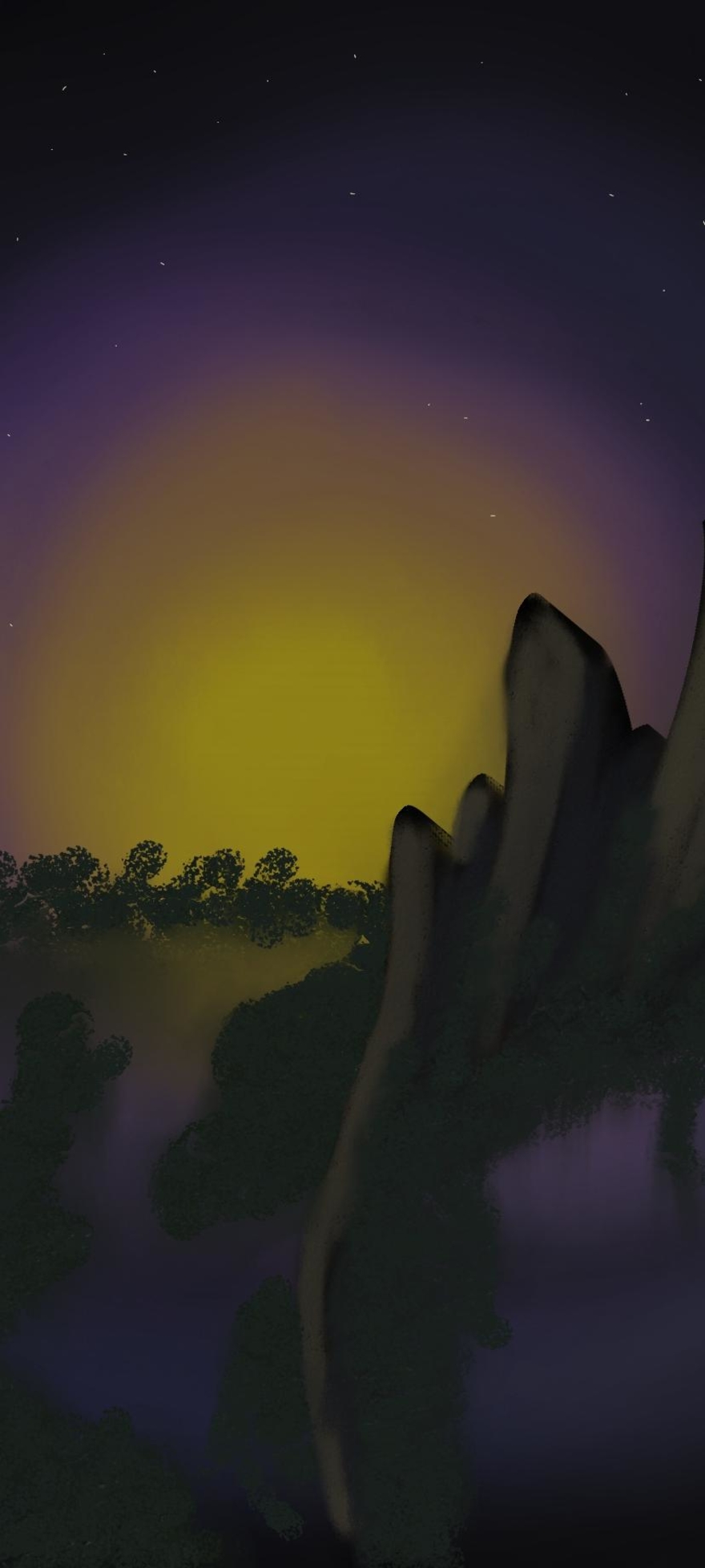 The Sun Sets On The Mountains