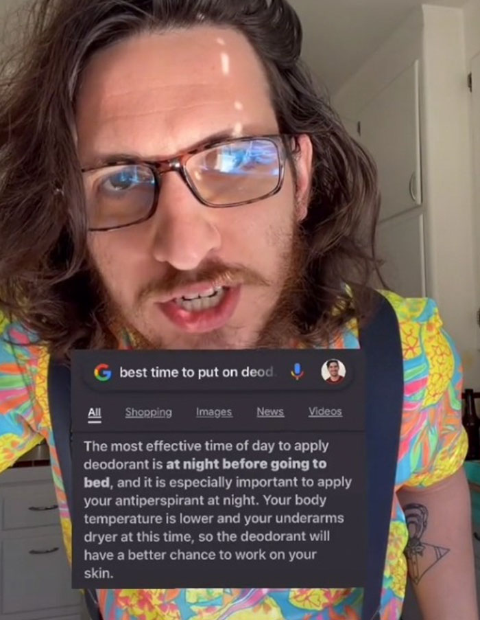 You're Supposed To Apply Deodorant At Night