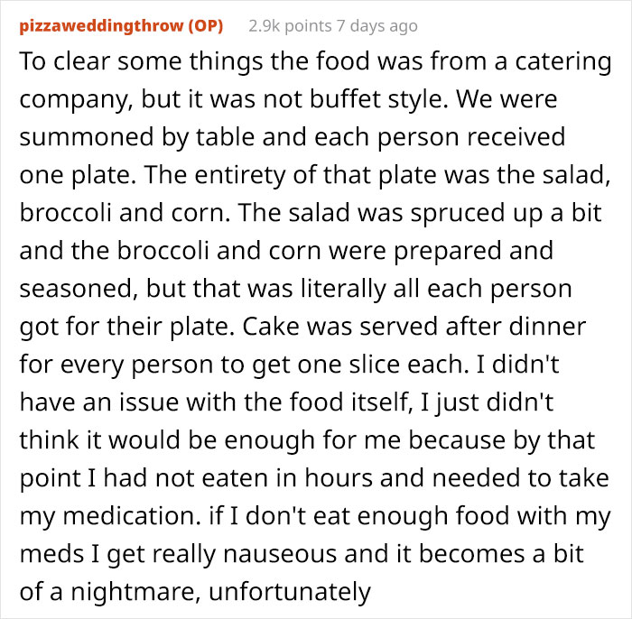 Groomsman Orders Some Pizzas During Vegetarian Wedding Because There Was Nothing To Eat, Bride Says She Won't Forgive Him Groomsman Orders Some Pizzas During Vegetarian Wedding Because There Was Nothing To Eat, Bride Says She Won't Forgive Him