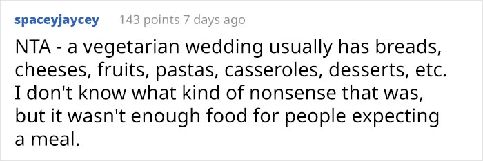 Groomsman Orders Some Pizzas During Vegetarian Wedding Because There Was Nothing To Eat, Bride Says She Won't Forgive Him Groomsman Orders Some Pizzas During Vegetarian Wedding Because There Was Nothing To Eat, Bride Says She Won't Forgive Him