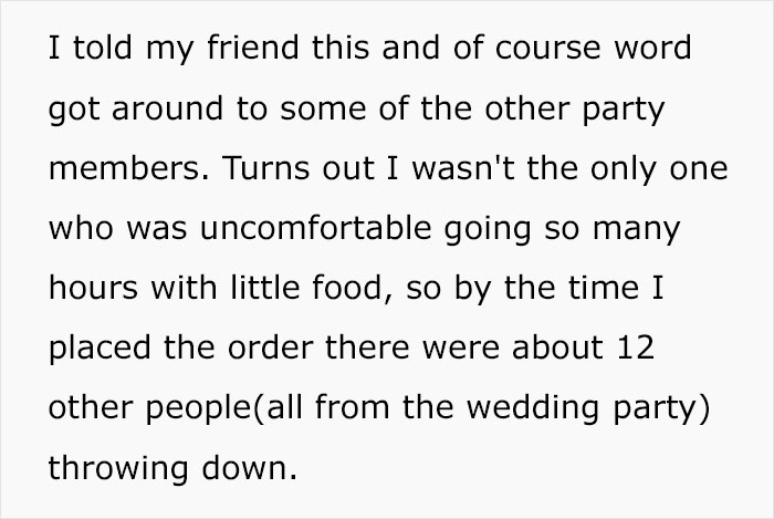 Groomsman Orders Some Pizzas During Vegetarian Wedding Because There Was Nothing To Eat, Bride Says She Won't Forgive Him Groomsman Orders Some Pizzas During Vegetarian Wedding Because There Was Nothing To Eat, Bride Says She Won't Forgive Him