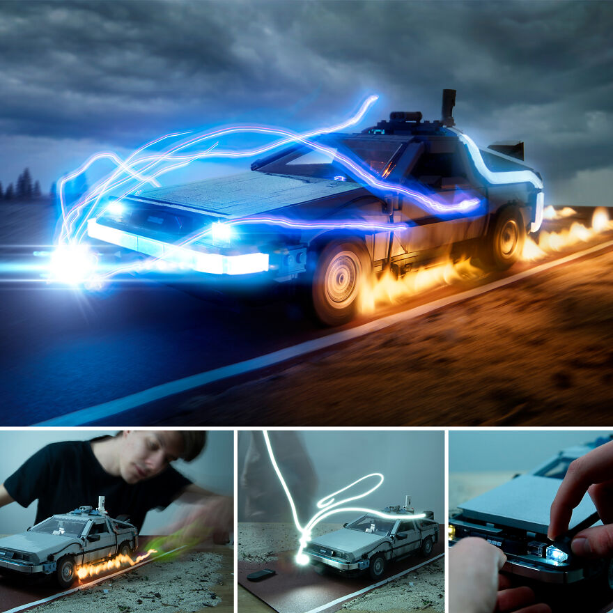 Great Scott! I Used Light Painting Technique With The Flames And Lightnings