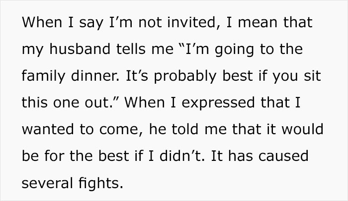 Woman Never Gets Invited To Husband's Family Dinners, Decided To Crash One And They Were Not Happy About It