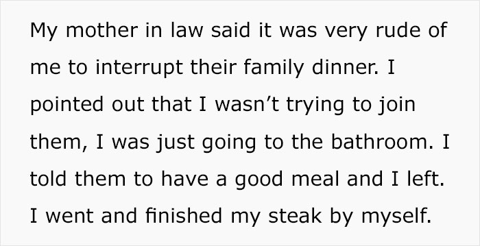 Woman Never Gets Invited To Husband's Family Dinners, Decided To Crash One And They Were Not Happy About It