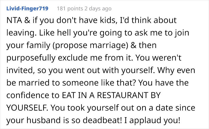 Woman Never Gets Invited To Husband's Family Dinners, Decided To Crash One And They Were Not Happy About It