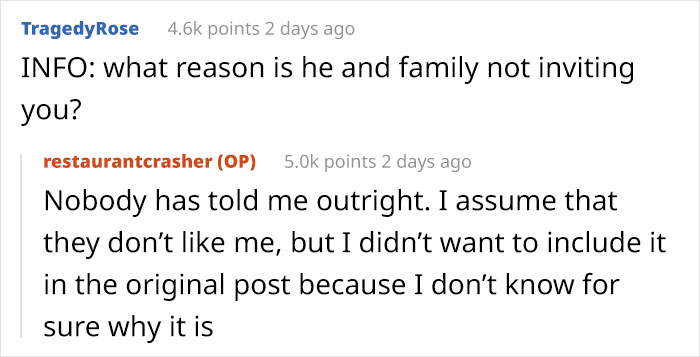 Woman Never Gets Invited To Husband's Family Dinners, Decided To Crash One And They Were Not Happy About It