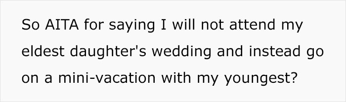 Bride Doesn't Invite Sister To The Wedding Because Of Her Sexuality, Freaks Out When Her Mother Refuses To Come Too