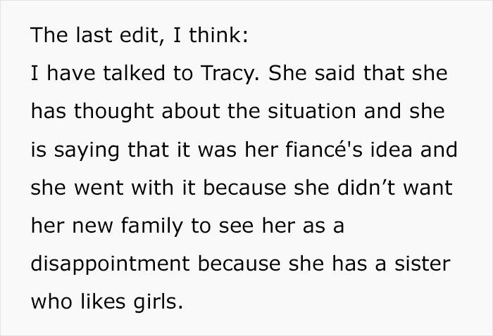 Bride Doesn't Invite Sister To The Wedding Because Of Her Sexuality, Freaks Out When Her Mother Refuses To Come Too