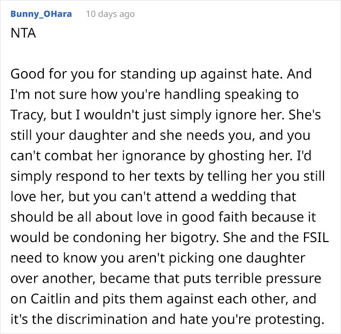 Bride Doesn't Invite Sister To The Wedding Because Of Her Sexuality, Freaks Out When Her Mother Refuses To Come Too