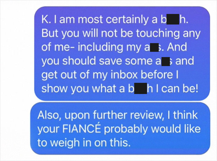 'Nice Guy' Can't Handle Rejection So He Fat-Shames This Woman, She Forwards All Of His Messages To His Fianc&eacute;e