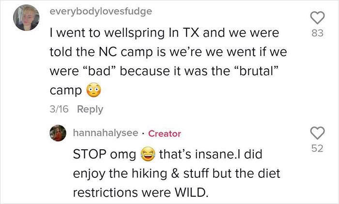 Woman Spent 10 Weeks At Fat Camp When She Was A Teen, Lists All The Things They Were Forced To Do There Woman Spent 10 Weeks At Fat Camp When She Was A Teen, Lists All The Things They Were Forced To Do There