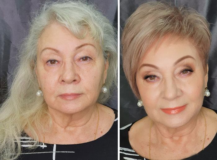 A Makeup Artist And Hairstylist Post 30 Before-And-After Shots Of Clients Who Told Them To "Do Something" (New Pics)