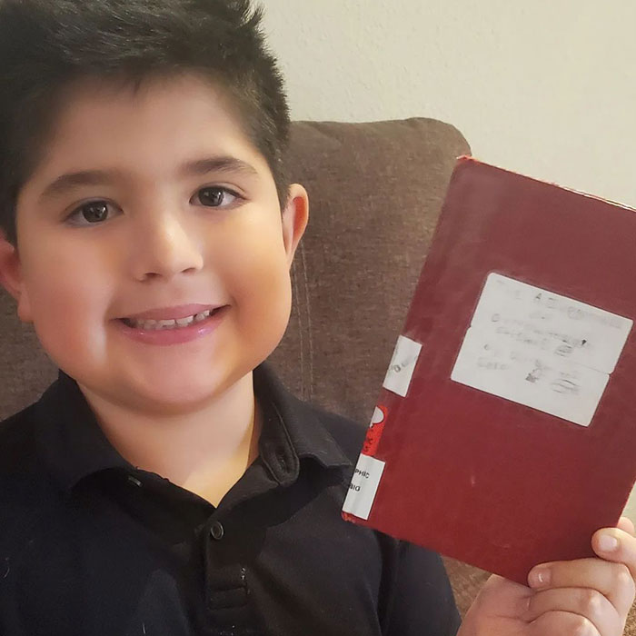 An 8-Year-Old Snuck His Handwritten Book Onto A Library Shelf, Now It Has A Waitlist Of Over 100 People An 8-Year-Old Snuck His Handwritten Book Onto A Library Shelf, Now It Has A Waitlist Of Over 100 People