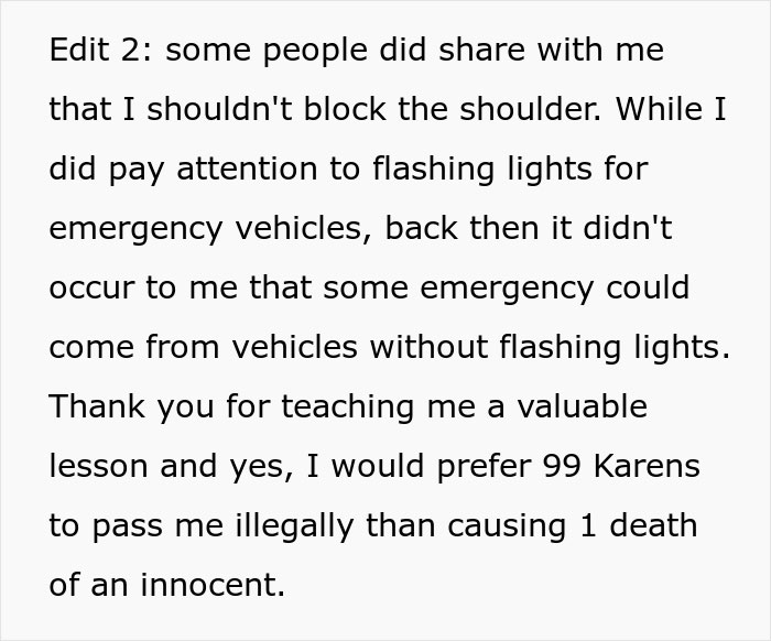 Truck Driver Maliciously Complies To Letting A Karen Illegally Pass Him In Traffic, She Immediately Crashes Into A Cop Car