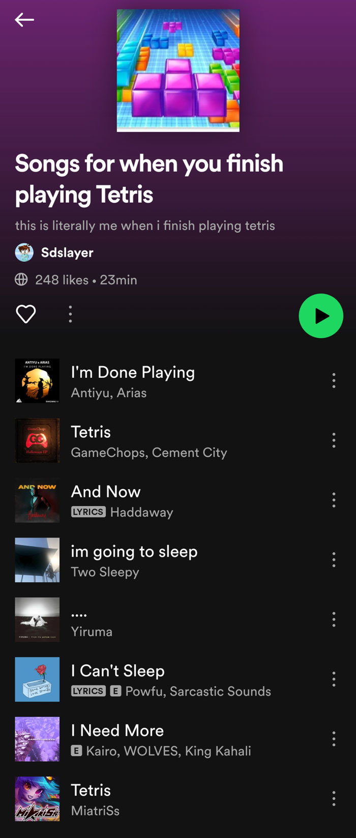 Me When I Finish Playing Tetris