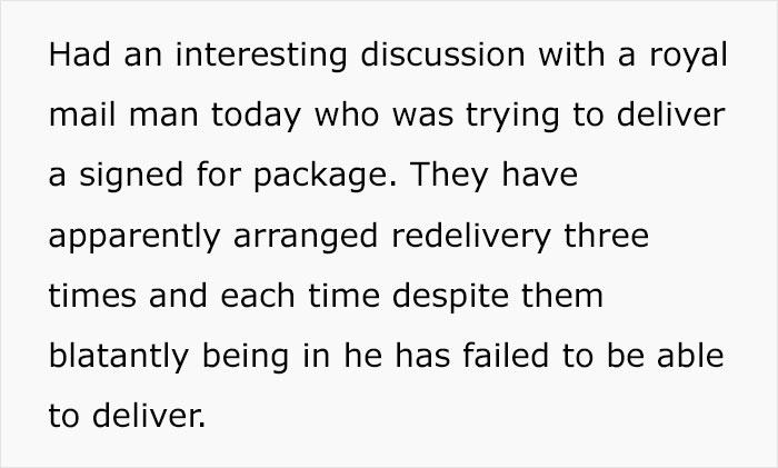 Woman Sick And Tired Of Her Neighbor Treating Her Like A Concierge Because She Gets All Of Their Packages Woman Sick And Tired Of Her Neighbor Treating Her Like A Concierge Because She Gets All Of Their Packages